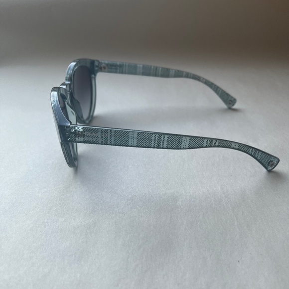 Coach Perforated Legacy Wristlet Leather Logo Clutch Bag Purse Bag Blue/Yellow - Picture 2 of 9